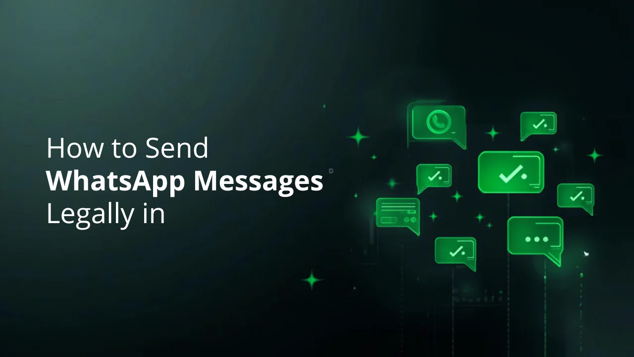 Business dashboard showing bulk WhatsApp message campaign with delivery tracking and contact segmentation