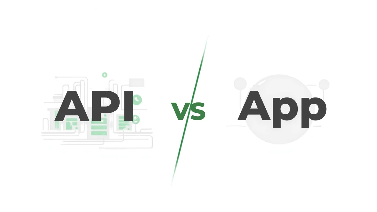Visual comparison between WhatsApp Business API enterprise features and WhatsApp Business App basic capabilities