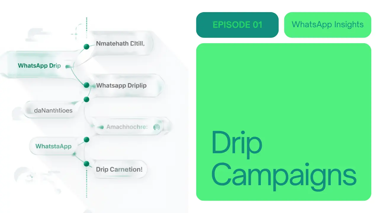 WhatsApp drip campaign sequences with automated message timeline visualization